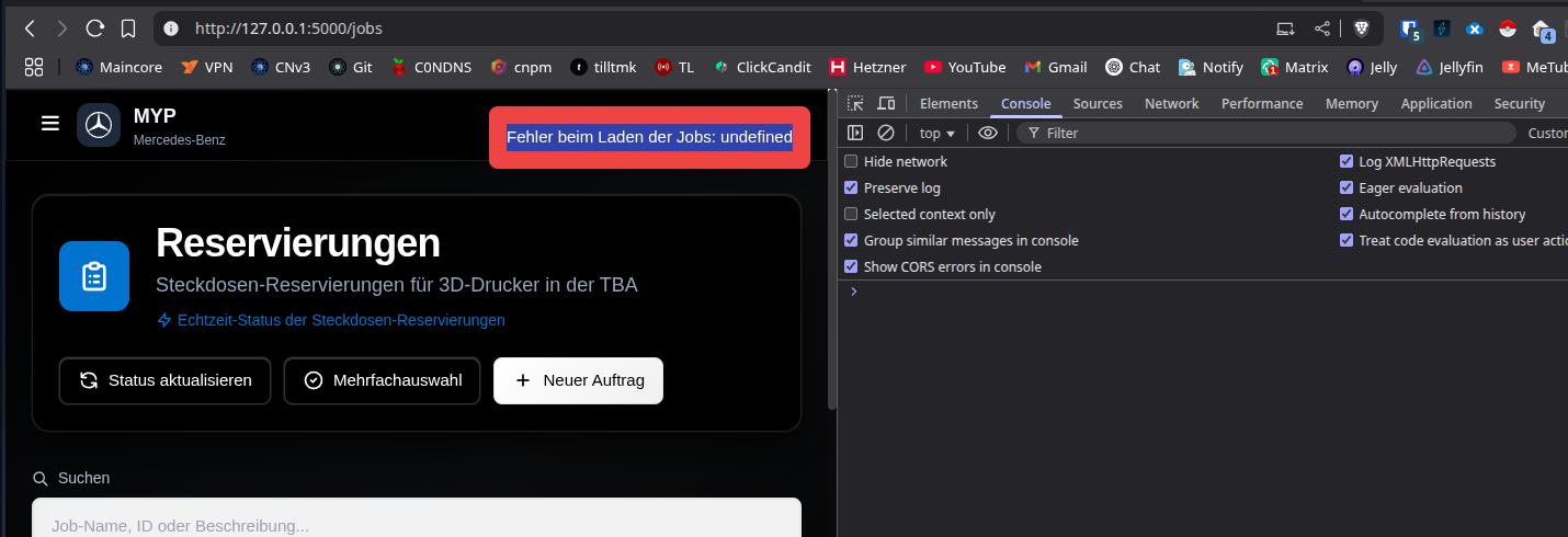 Problem Screenshot